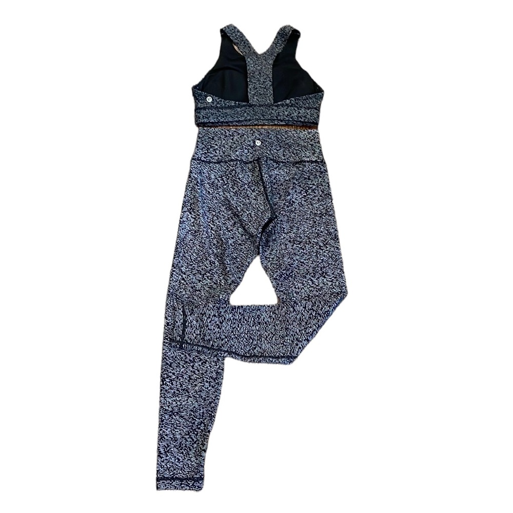 Lululemon Athletica Black and White Leggings for Versatile Comfort
